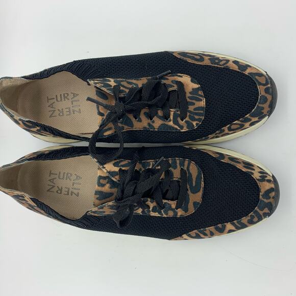 Naturalizer Nash black and leopard print sneakers size 7 - Picture 5 of 9